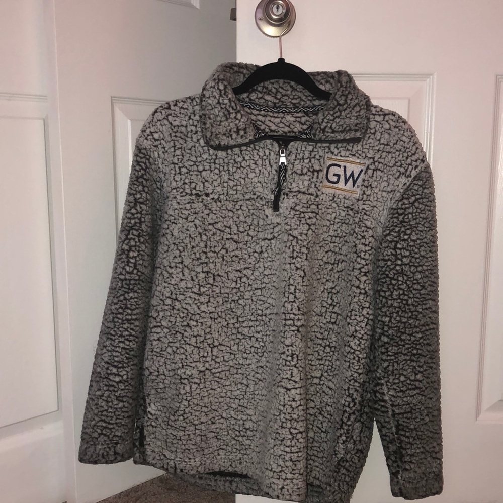 George Washington University 1/4 Zip Sherpa